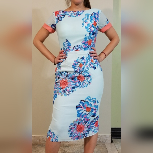 Beautiful Vintage Inspired Floral Dress - Picture 1 of 5